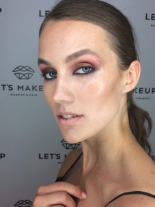 Modelo maquillada por Ika Sánchez